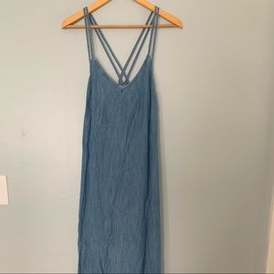 Gap Brand Denim Maxi Dress